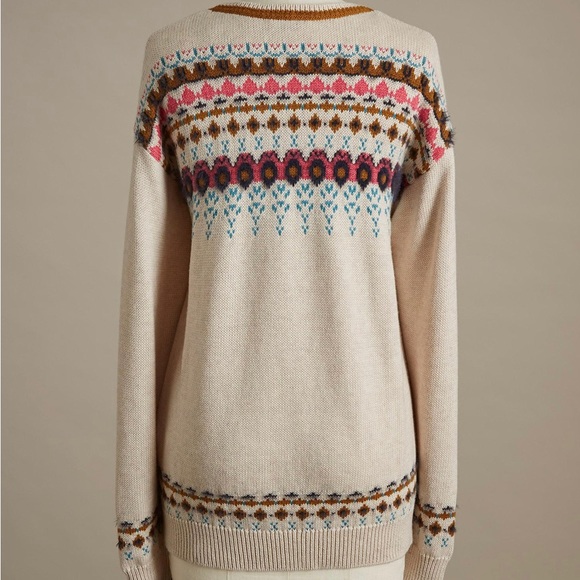 Innis Fair Isle cotton blend sweater. New with tags from Sundance. - Picture 3 of 8